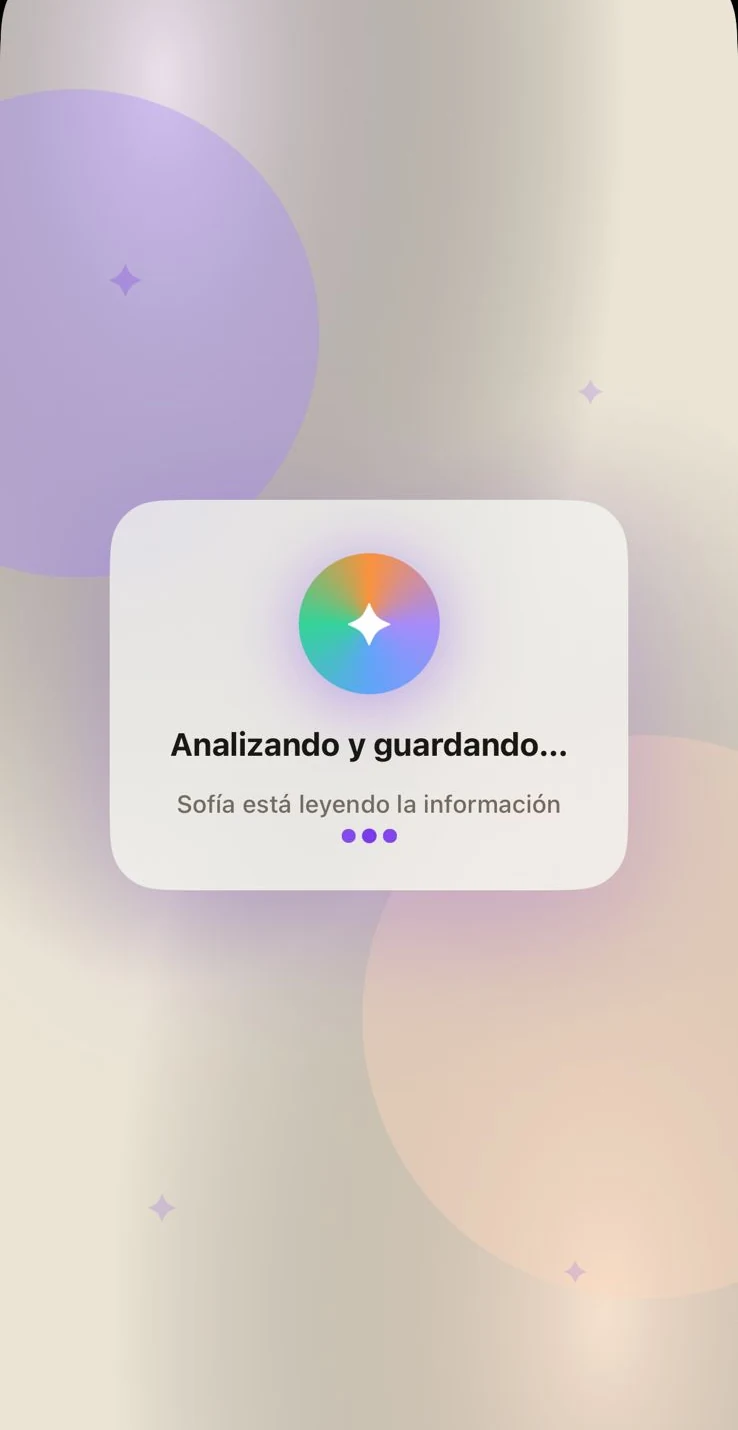 Sofía analizando un screenshot compartido