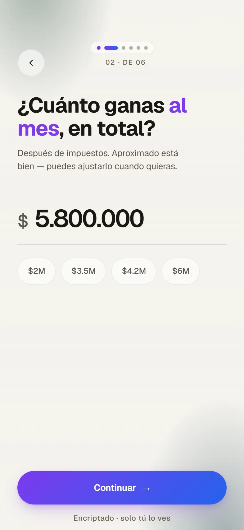 Ingreso mensual