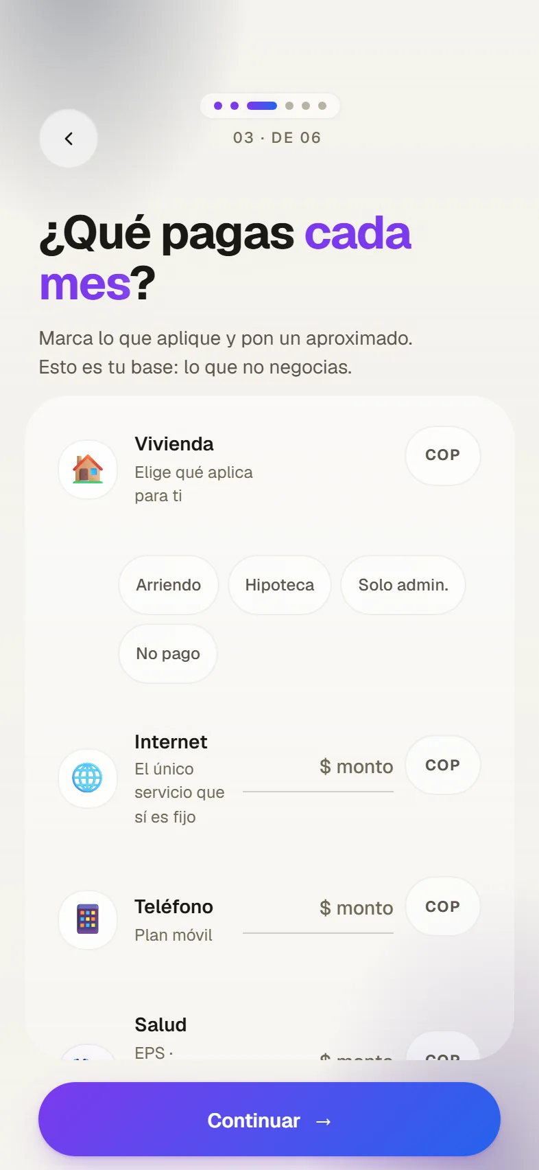 Gastos fijos